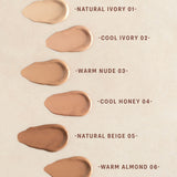 lavera Hyaluron Liquid Foundation -Natural Ivory 01- during application