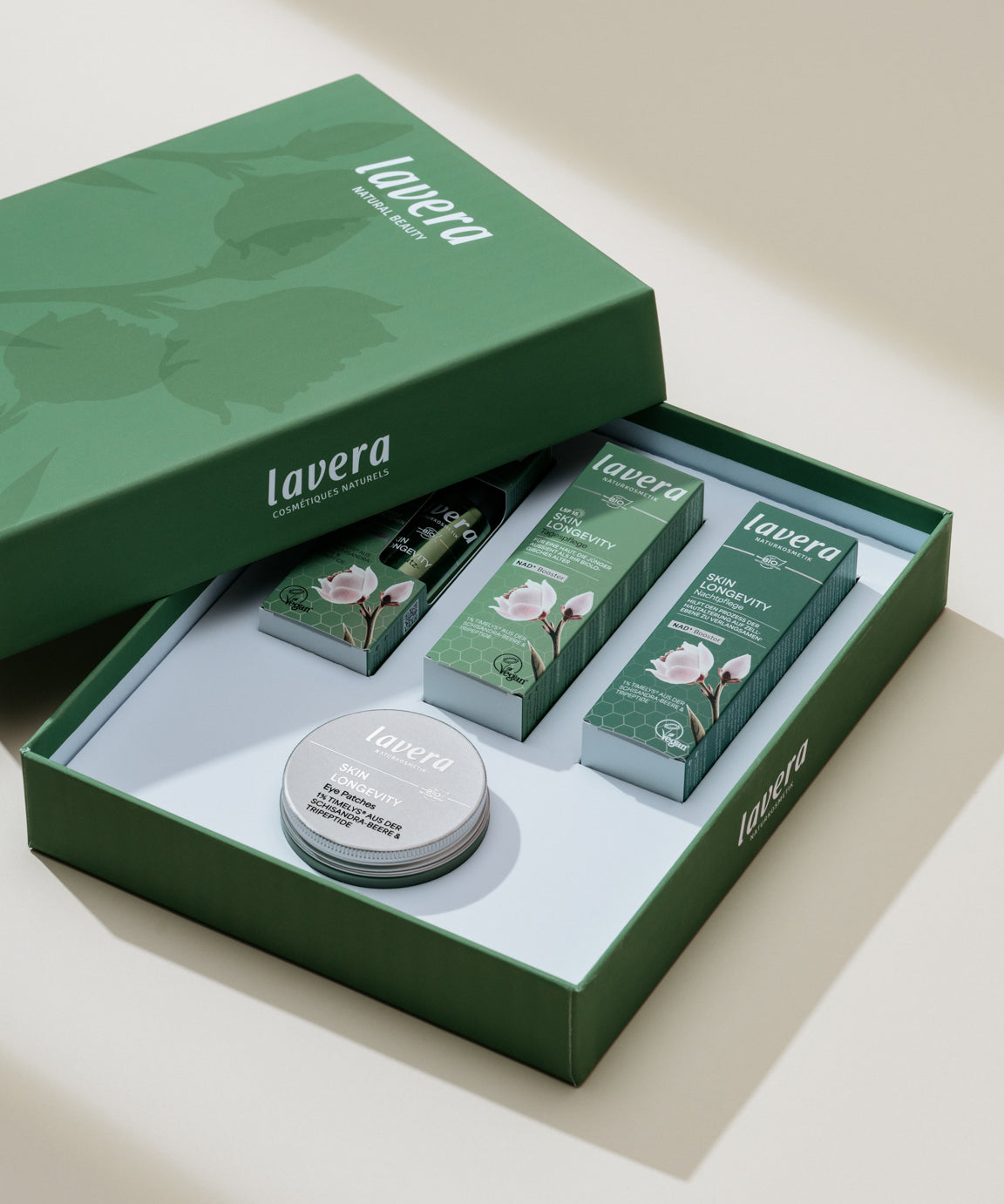 lavera Skin Longevity Routine Complete Set during application