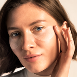 lavera Skin Longevity Eye Patches during application