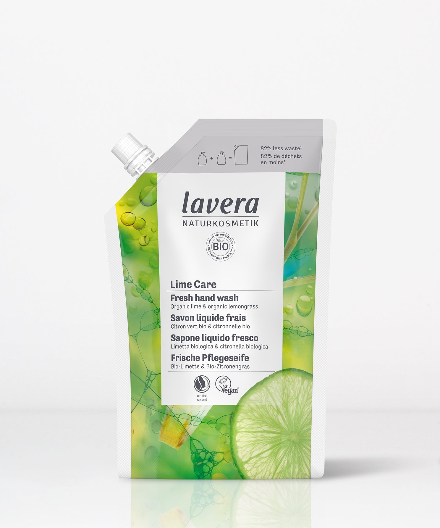 lavera Refill Pouch Lime Care Hand Wash