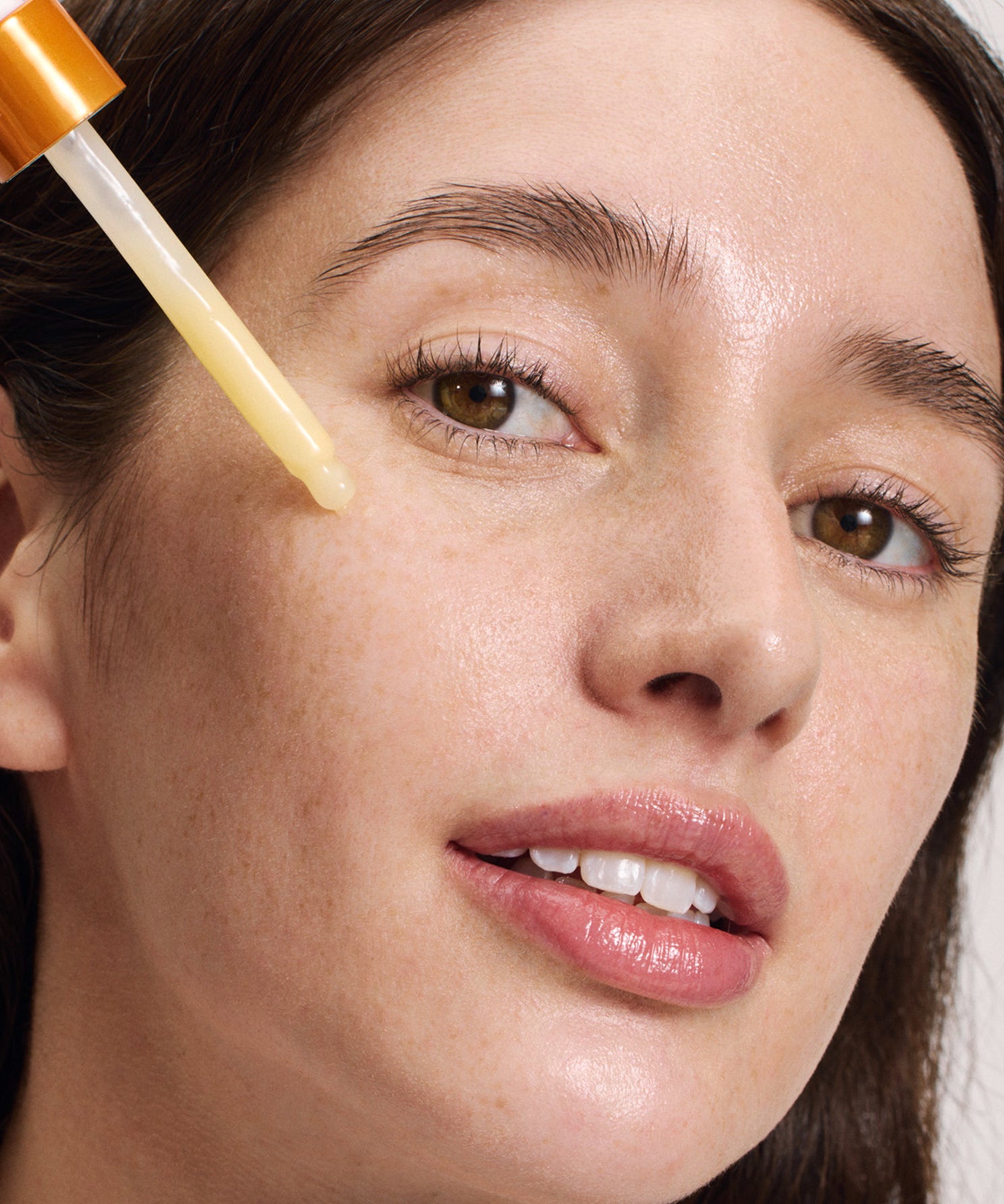 lavera Glow By Nature Vitamin C Boost Serum during application