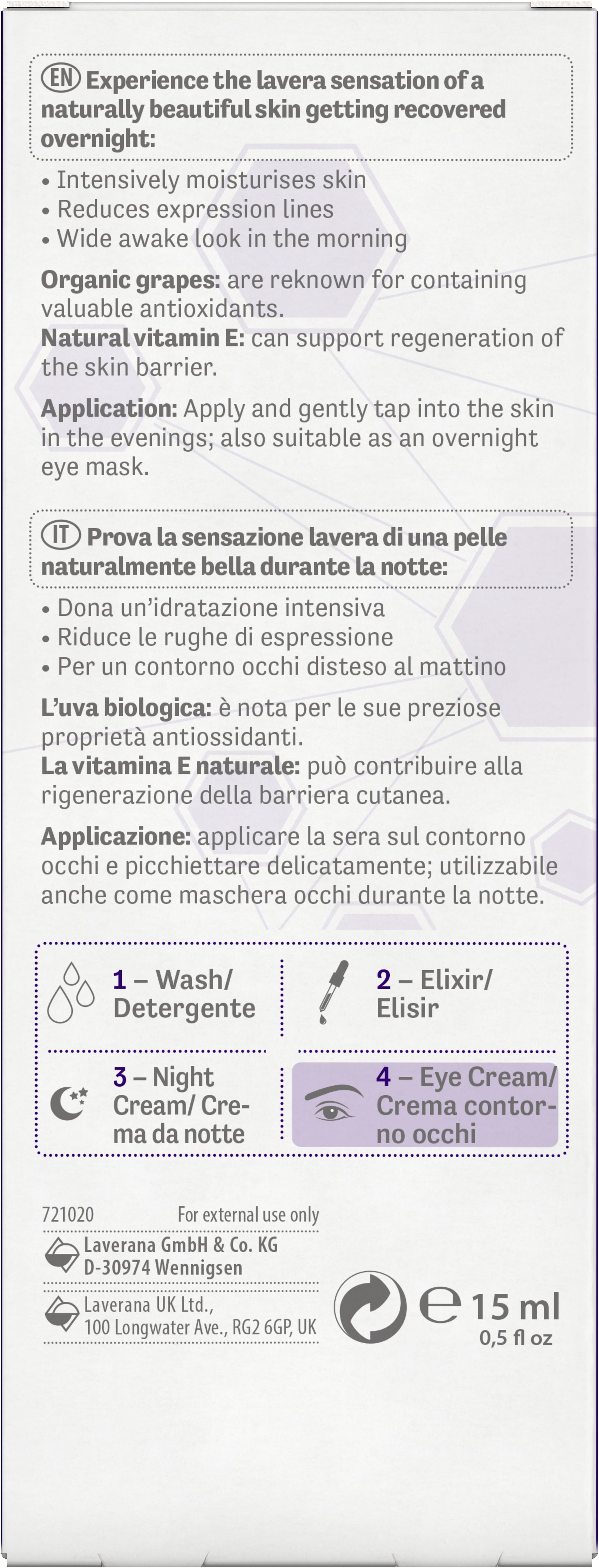 lavera Re-Energizing Sleeping Augenpflege