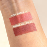 lavera Floral Cream Blush -Mauve Mellow 02- during application