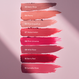 lavera Cream Glow Lipstick -Camellia Rose 11- during application
