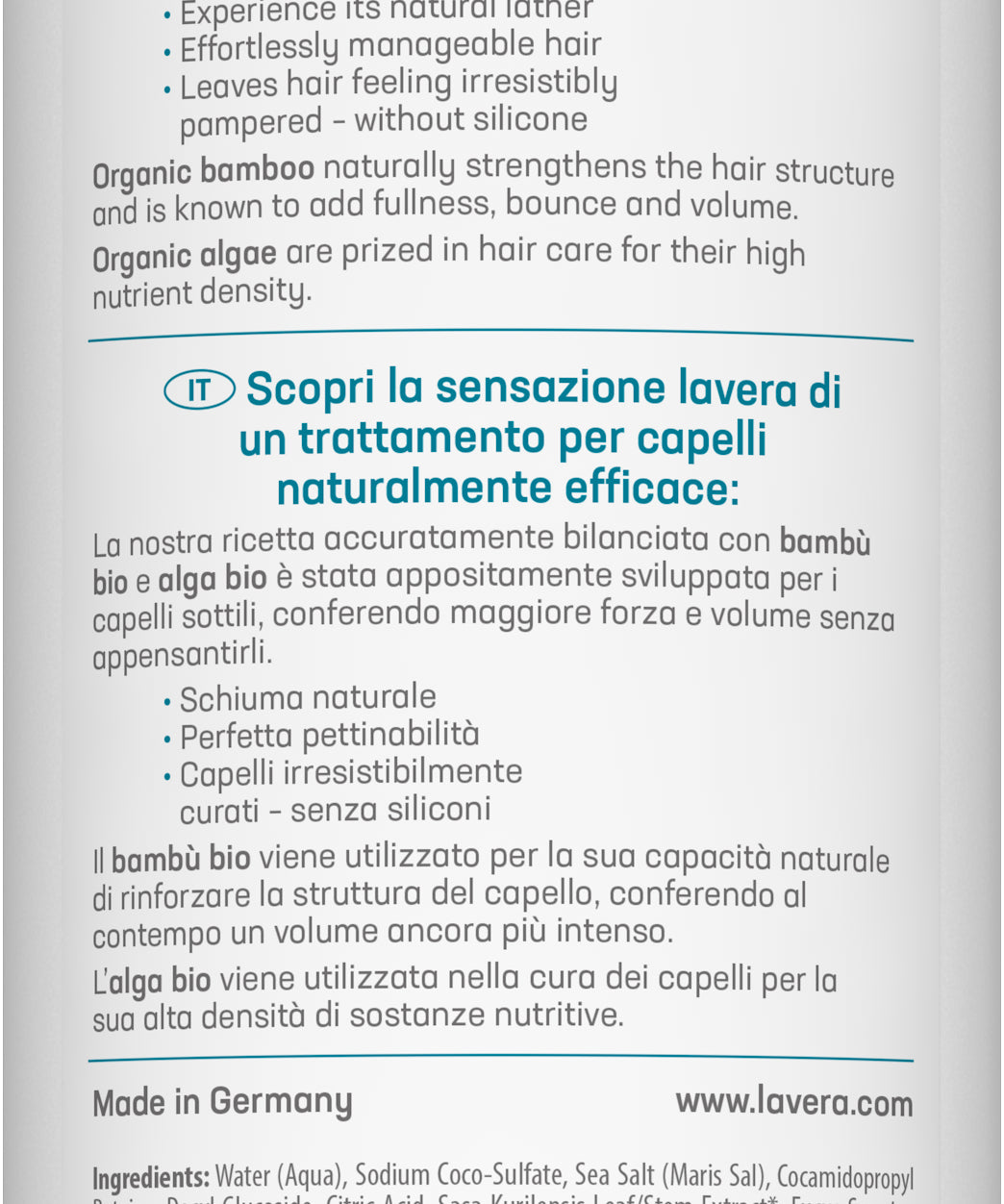 lavera Pflegeshampoo Volumen & Kraft