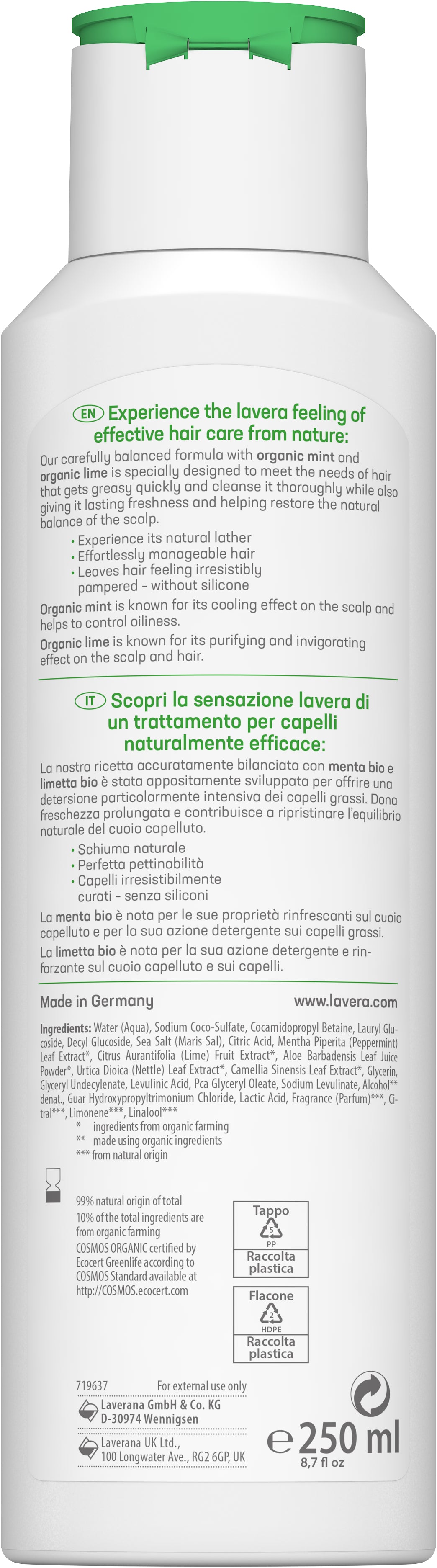 lavera Pflegeshampoo Frische & Balance